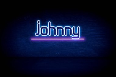 Johnny - Mavi neon duyuru tabelası