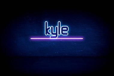 Kyle - mavi neon duyuru tabelası