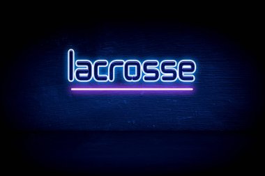 Lacrosse - Mavi neon duyuru tabelası
