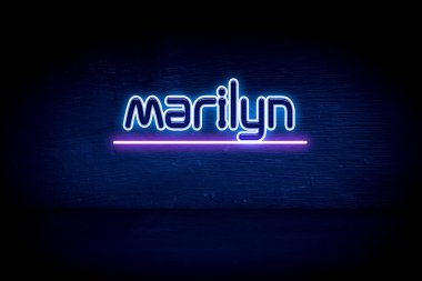 Marilyn - mavi neon duyuru tabelası
