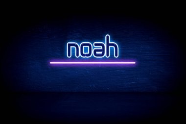 Noah - mavi neon duyuru tabelası