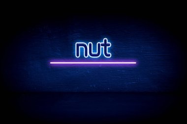 Nut - mavi neon duyuru tabelası