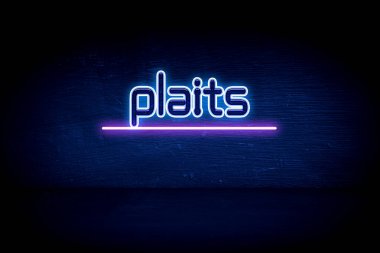 Örnekler - Mavi neon duyuru tabelası