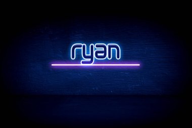 Ryan - mavi neon duyuru tabelası