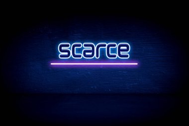 Nadir - mavi neon duyuru tabelası