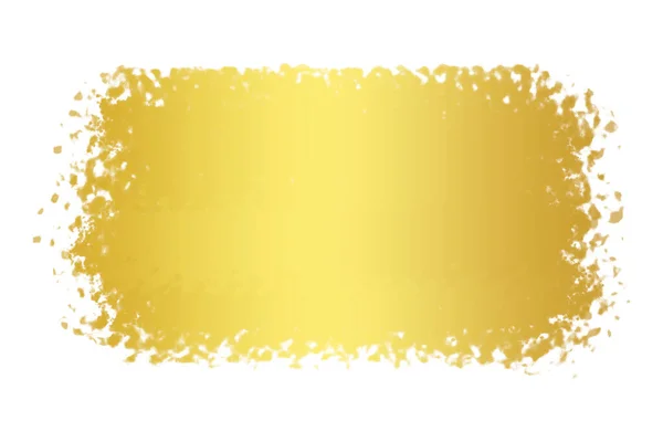 Beyaz Arkaplanda Soyut Altın Desenli Fırça Detayı — Stok fotoğraf