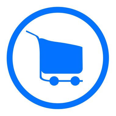 Alışveriş Arabası İllüstrasyon Vektör Tasarımı