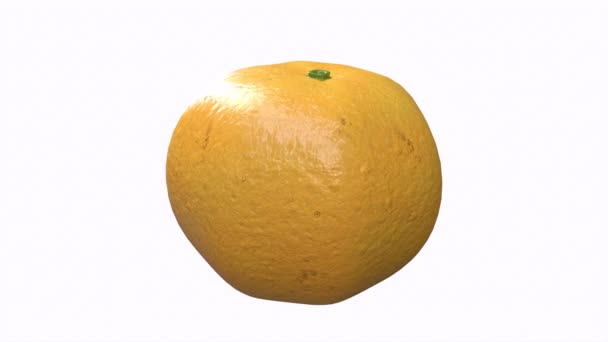 Pomarańczowy Obiekt Obracający Się Pętli — Wideo stockowe