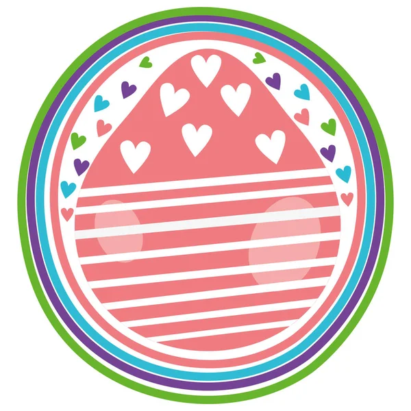 Easter Egg Hearts Design — Stock Photo, Image