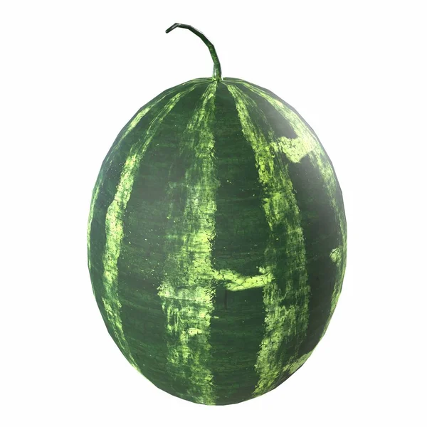 Wassermelone Isoliert Auf Weißem Hintergrund — Stockfoto