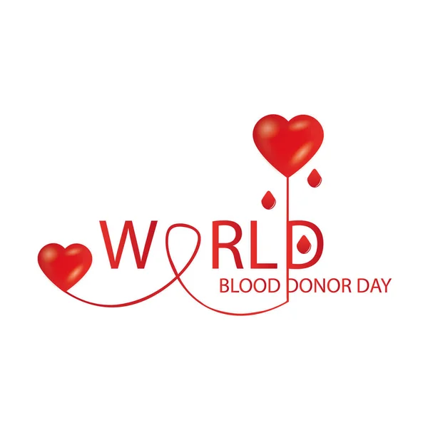 Dünya Kan Donör Gün Illüstrasyon — Stok fotoğraf