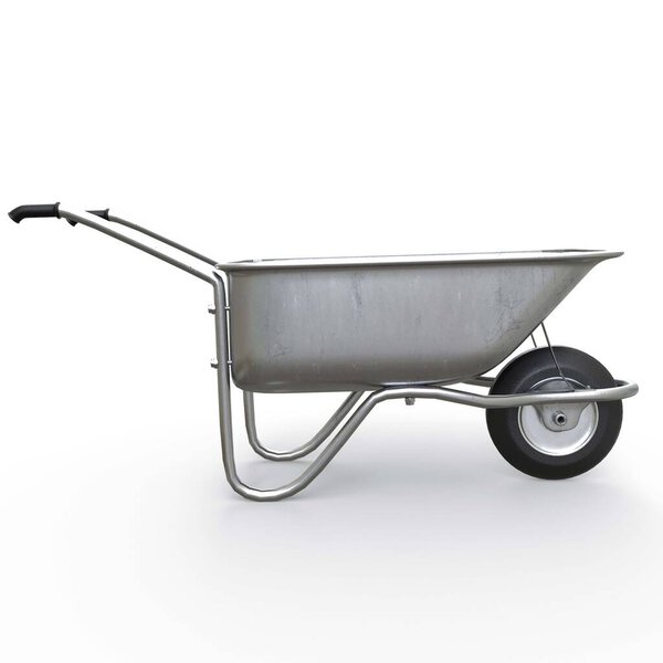 Wheelbarrow isolated on white background