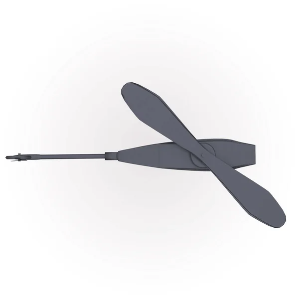 Modellering Black Hornet Drone – stockfoto