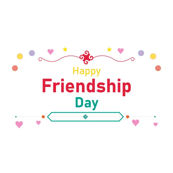 Happy Friendship Day Graphic Design — Foto Stock