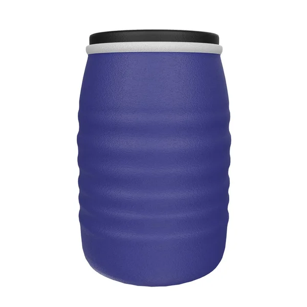 Stack Blue Plastic Barrel — Stock Photo, Image