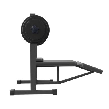 Beyaz arka plan üzerinde izole jimnastik salonu ekipmanları