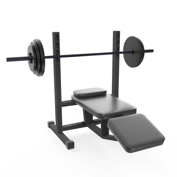 Gym Equipment Isolated White Background — Stock Photo, Image