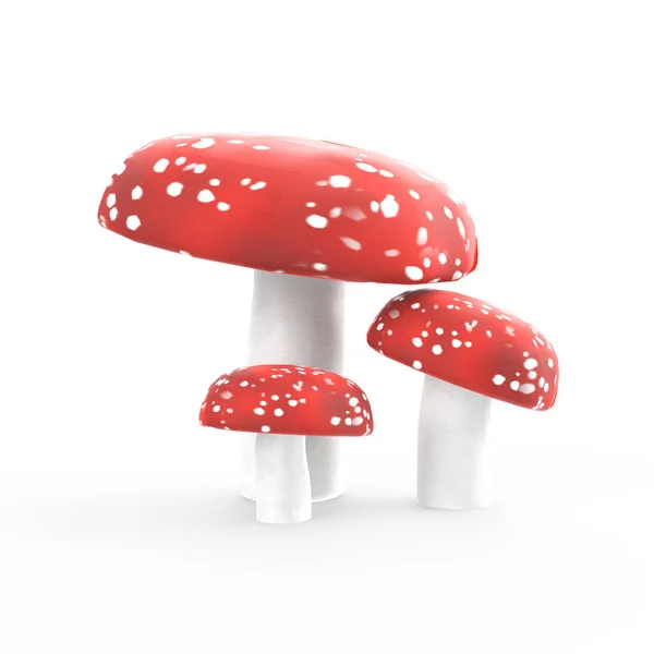 Mushrooms Modelling Design — Stock Photo, Image