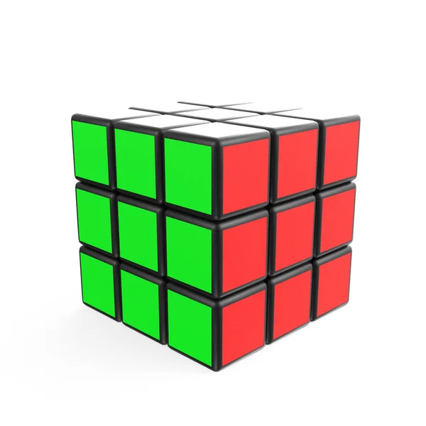 Puzzle Cubo Modelado —  Fotos de Stock