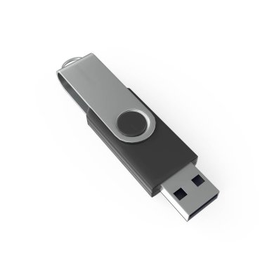 usb flash diski beyaz arkaplanda izole edildi