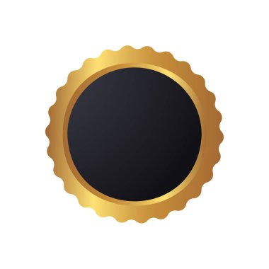 Altın badget illüstrasyon tasarımı