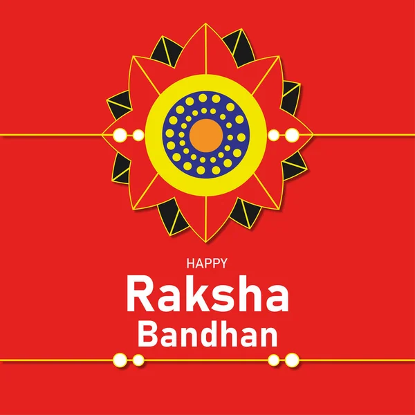 Boldog Raksha Bandhan Illusztráció Tervezés — Stock Fotó