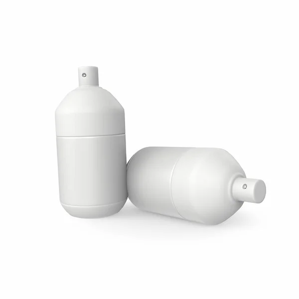 White Spray Bottle Modelling — 스톡 사진