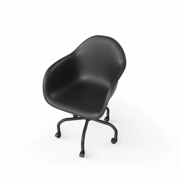 Black Office Chair Isolated White Background — Stock Photo, Image