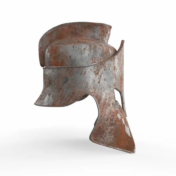 Old Spartan Helmet Modelling — Stock fotografie