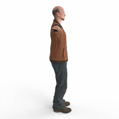 Bir kişinin portresi 3D modelleme