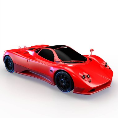 Pagina sport car on white background
