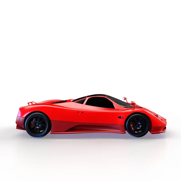 Pagina Sport Car White Background — Stockfoto