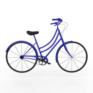 bisiklet beyaz arkaplanda izole edildi