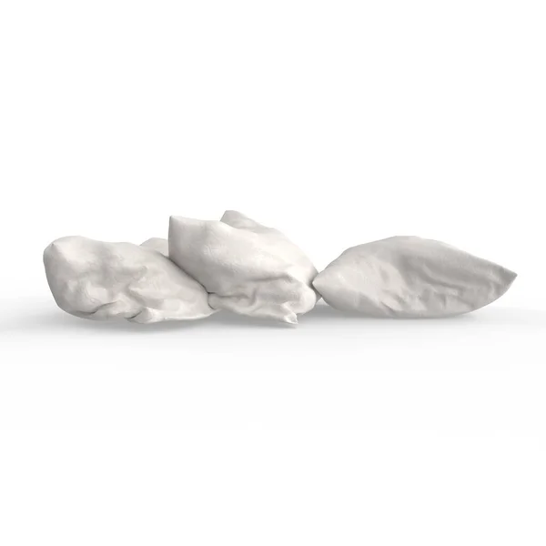 Travesseiro Isolado Sobre Fundo Branco — Fotografia de Stock