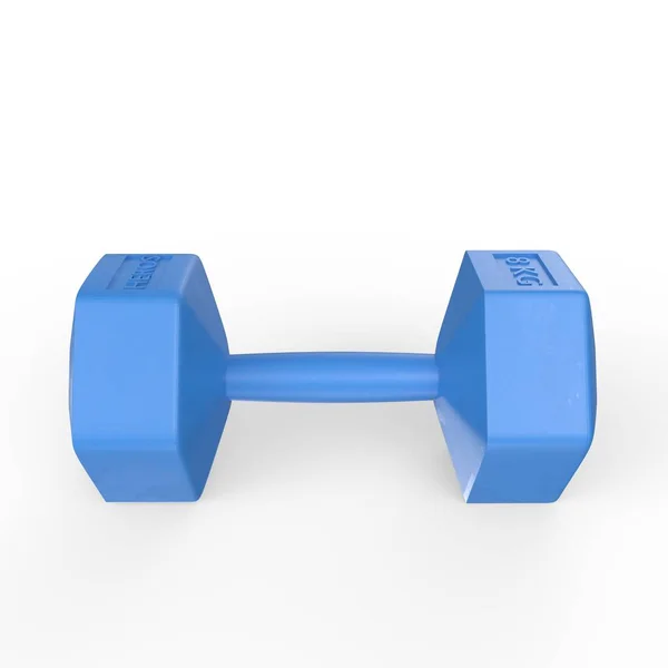 Dumbbell Elszigetelt Fehér Háttér — Stock Fotó