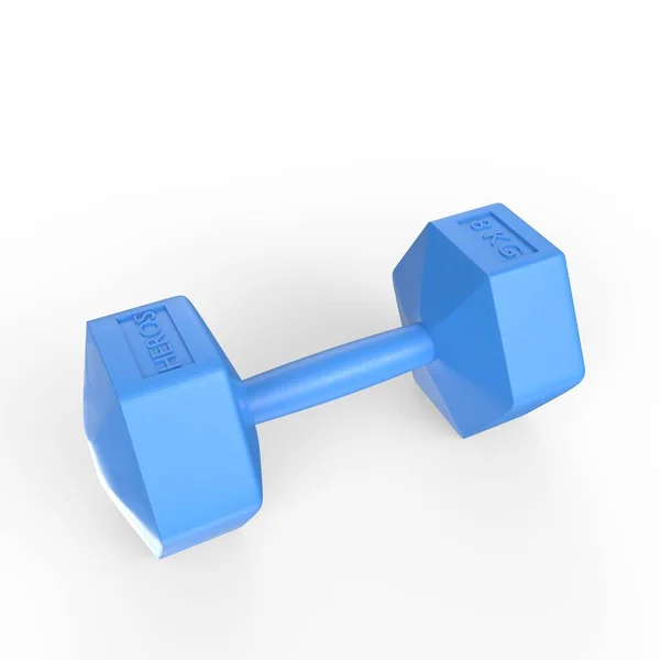 Dumbbell Beyaz Arkaplanda Izole Edildi — Stok fotoğraf