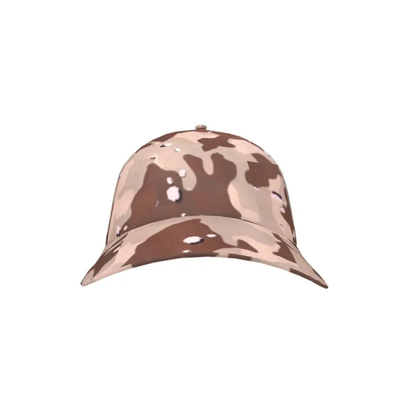 Gorra Militar Aislada Sobre Fondo Blanco —  Fotos de Stock