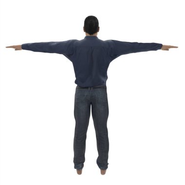 3D modellik yapan bir adamın portresi