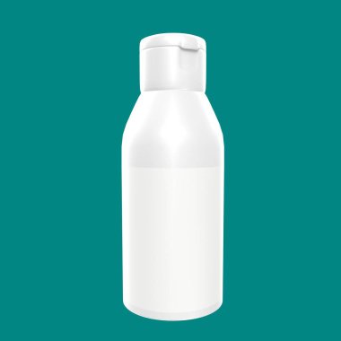 Şişe ürünü beyaza izole edildi