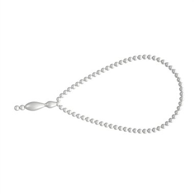 siyah üzerine beyaz izole kolye