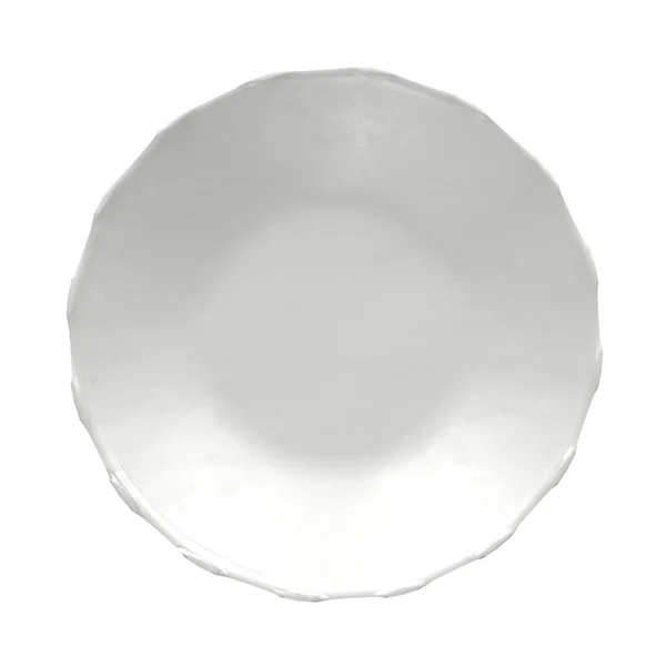 Empty Plate White Background — Stock Photo, Image