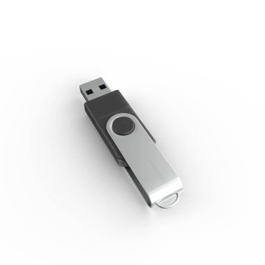 usb flash diski beyaz arkaplanda izole edildi