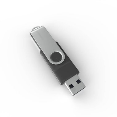 usb flash diski beyaz arkaplanda izole edildi