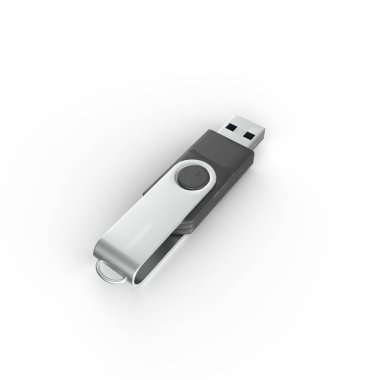 usb flash diski beyaz arkaplanda izole edildi