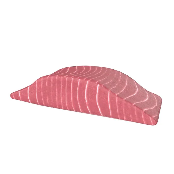 Lax Stek Isolerad Vit Bakgrund — Stockfoto