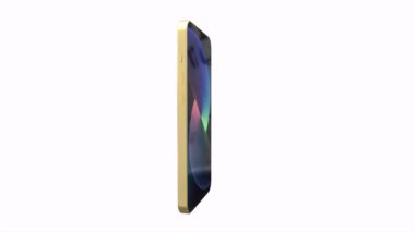 3d illustration of modern smartphone on a white background