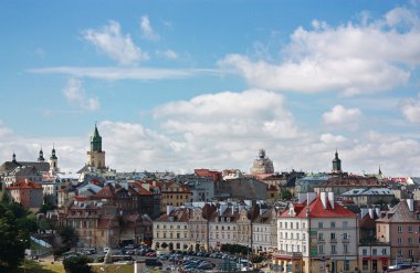 Old town of Lublin skyline, Poland clipart