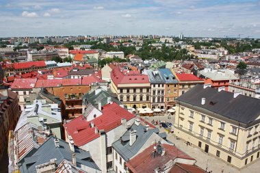 eski lublin şehir manzarası, Polonya