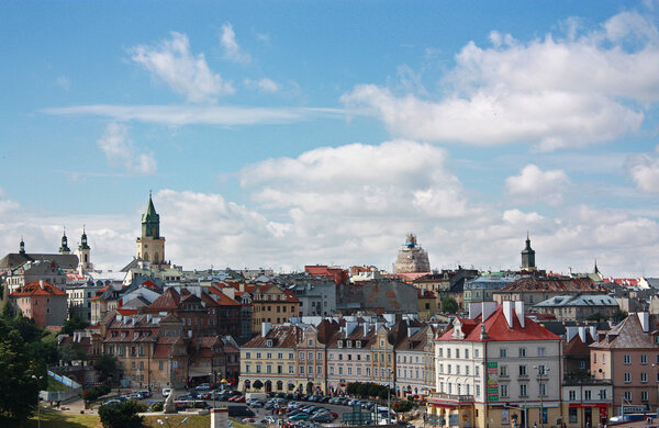 Old town of Lublin skyline, Poland