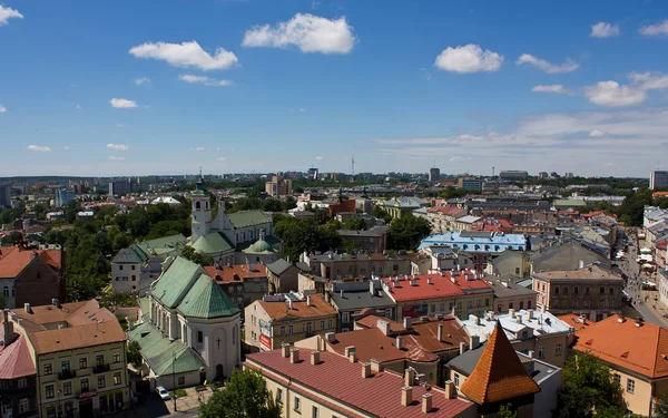 Oude skyline van de stad van lublin, Polen — Stockfoto